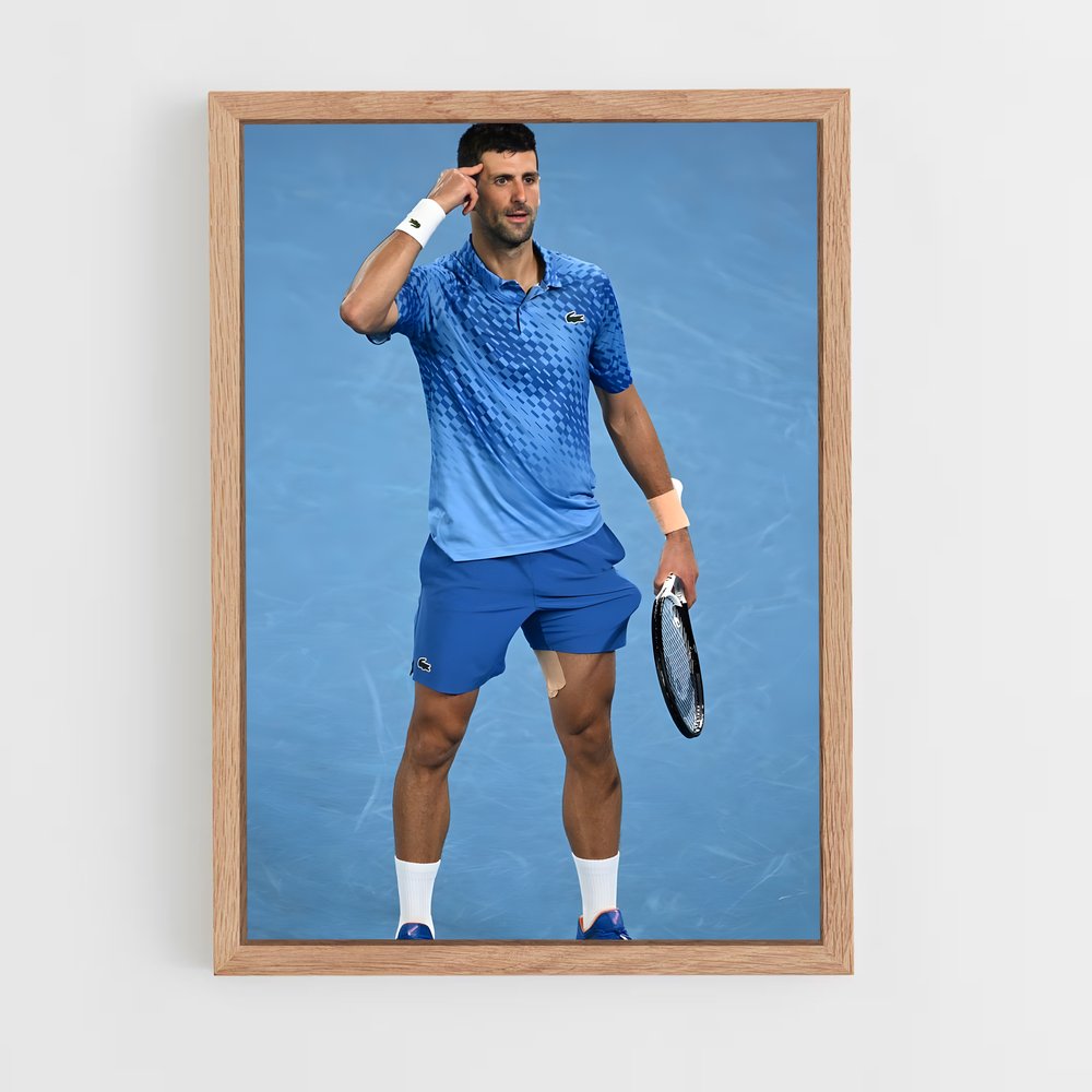 Poster Novak de djokovic – affiche Tennis (vue 4)